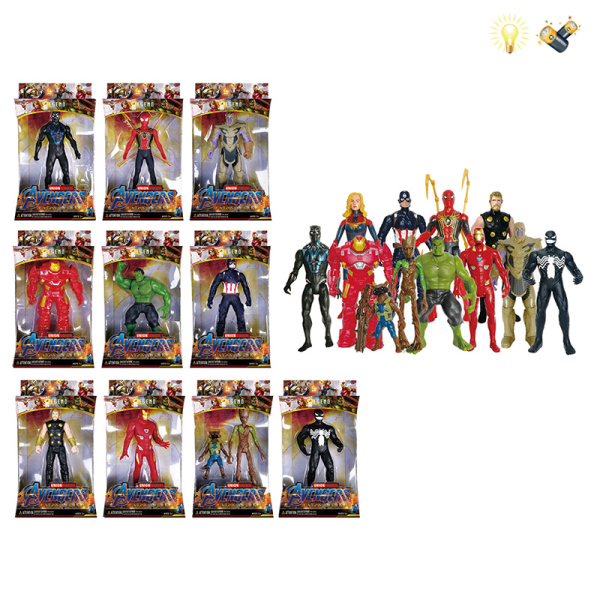 Герої зі світлом 10 видів 88001 13,5*24*4см (144/2)