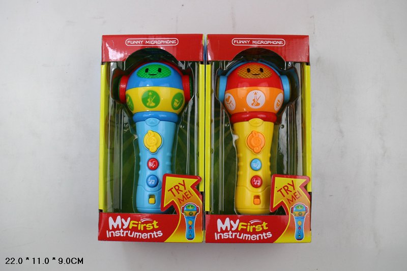 Микрофон ZD658-58 (72шт/2)батар., 2 вида миксв кор. 22*11*9см(КИ)