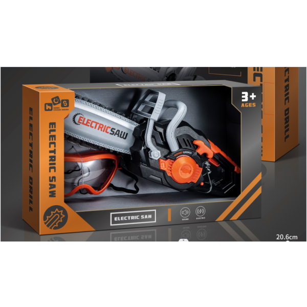 Бензопила 788-2 (36/2шт) бат.рухома пила,звук,окуляри (34*21*9см) в коробці		