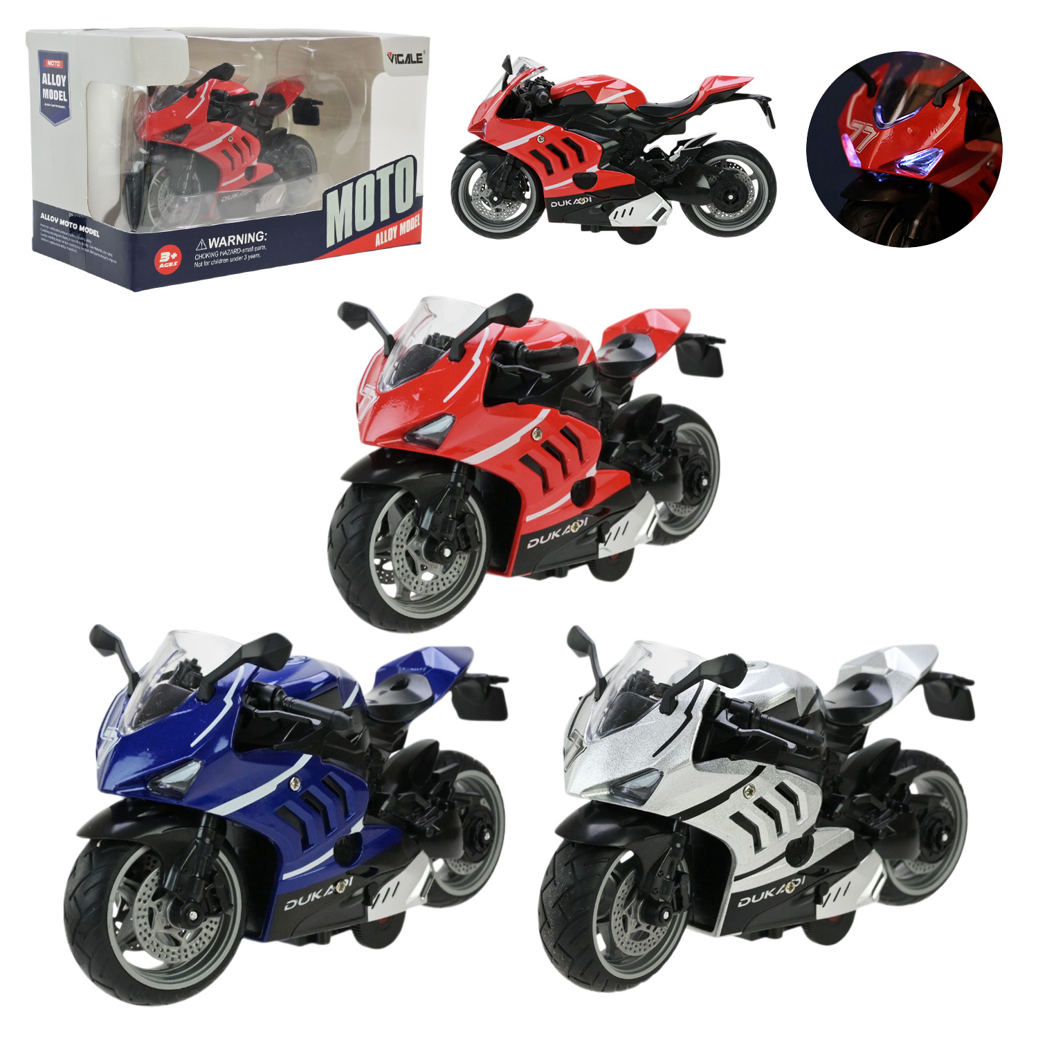 Мотицикл арт. CH777-1 (120шт/2)  батар світло,звук, короб. 16,3*9*10,5см(КІ)