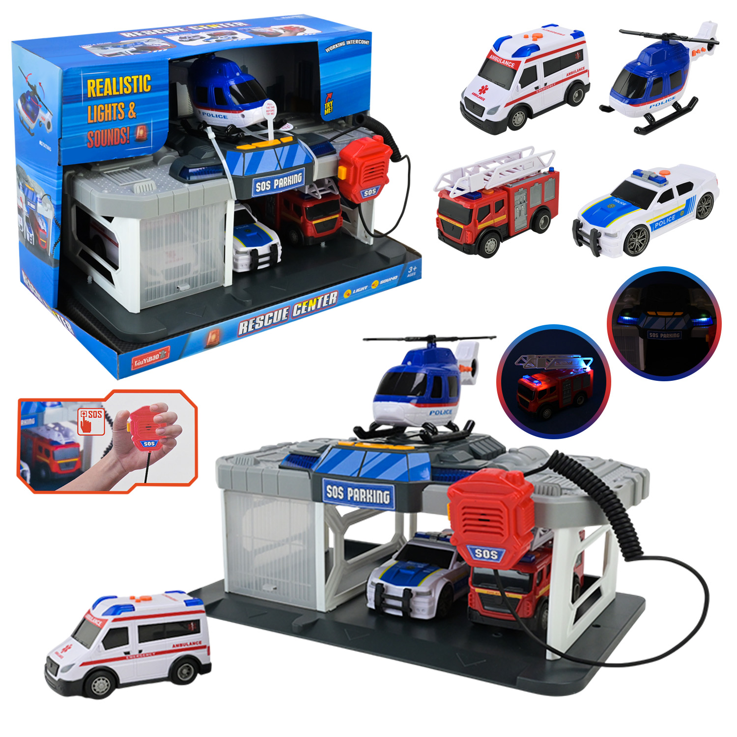 Паркінг арт. 2024-14 (6шт/2) батар,свiтло,звук, короб. 38*24*27см(КІ)