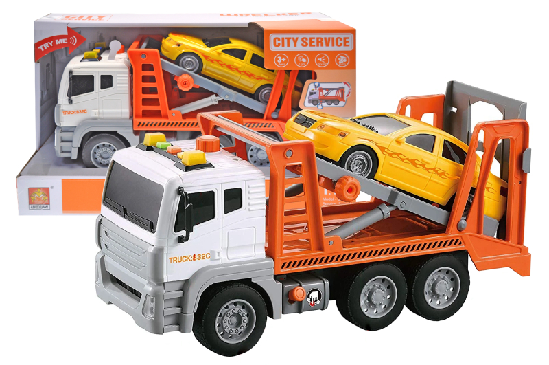 Автовоз інерційний, озвучений, зі світлом, в коробці WY832C р.35,5*14,5*21см.(Мас)	