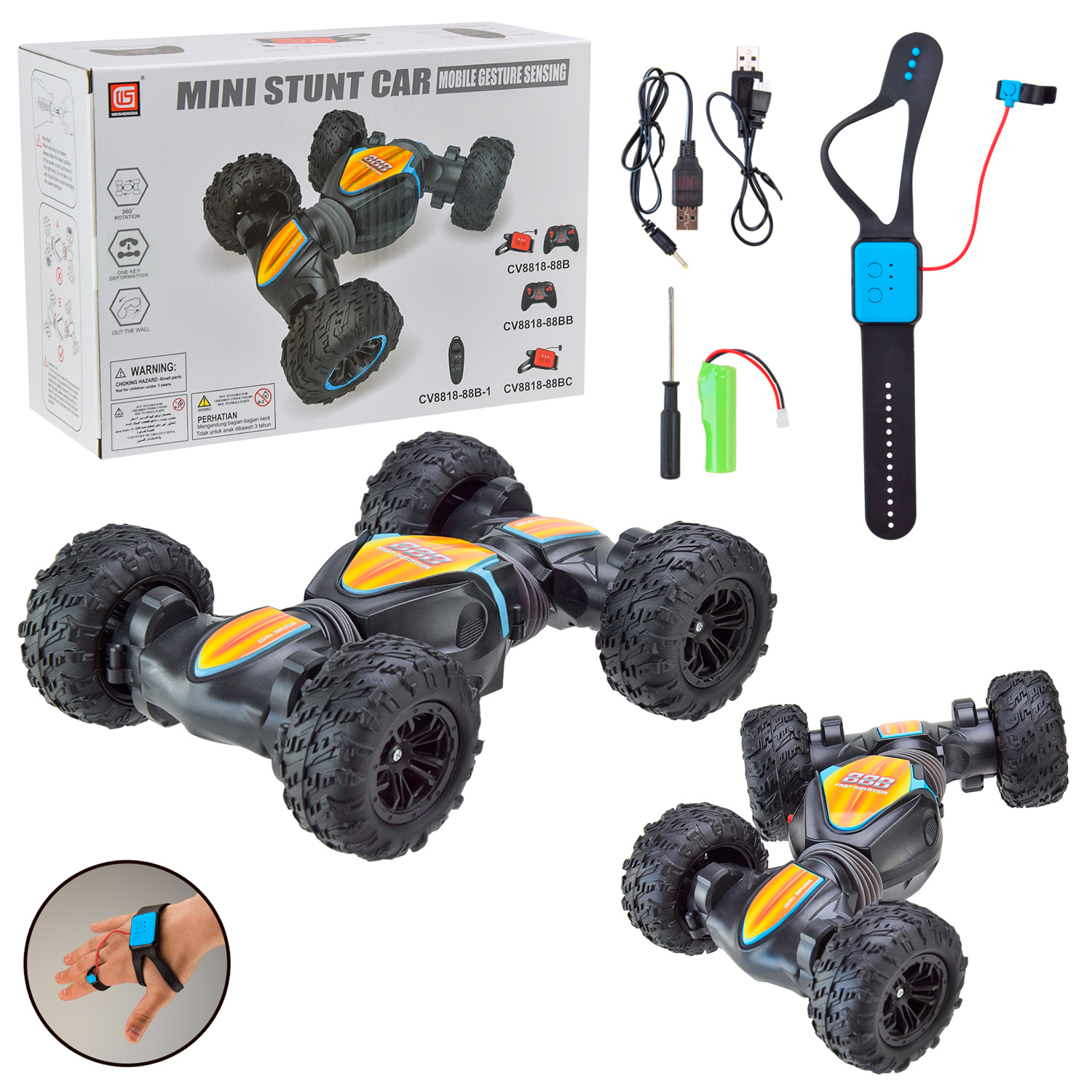 Перевертиш р/к арт.CV8818-88BC (18шт) міні, управління рукою,короб.26, 5*9, 5*20,5см(КІ)