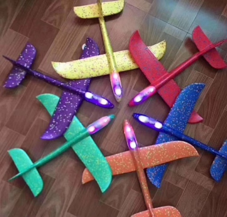 Запускалка-планер арт. BP19913 (160шт) планер 48см світло кабіна, мікс кольорів, в пакеті(КІ)