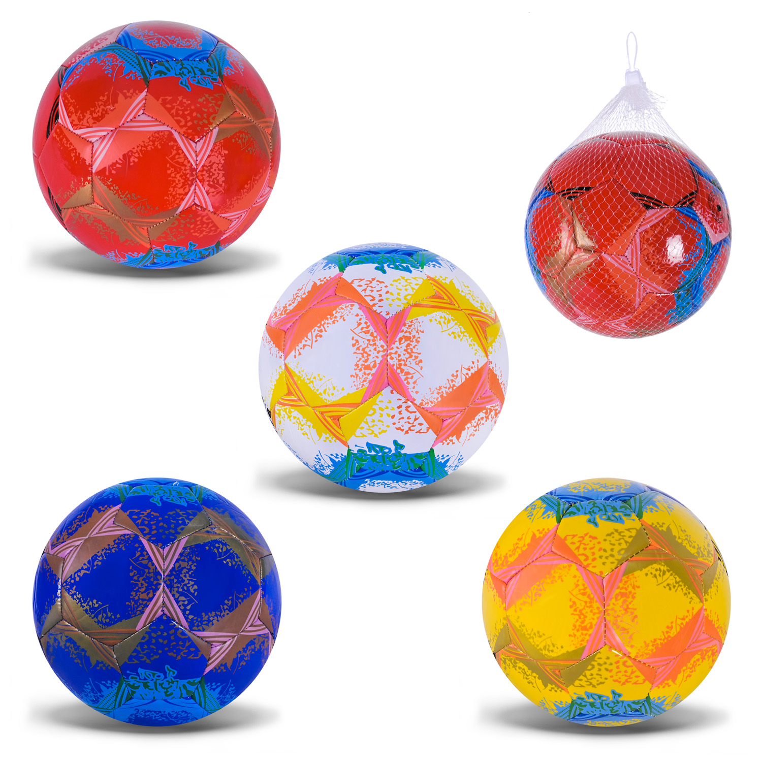 М'яч футбольний арт. FB25522 (80шт) №5 PVC 310 g, 4 кольори