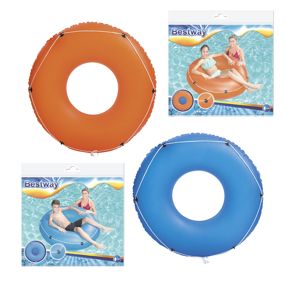 Круг 36120 (12шт) 119 см., з канатом, 3 кольори, кул.