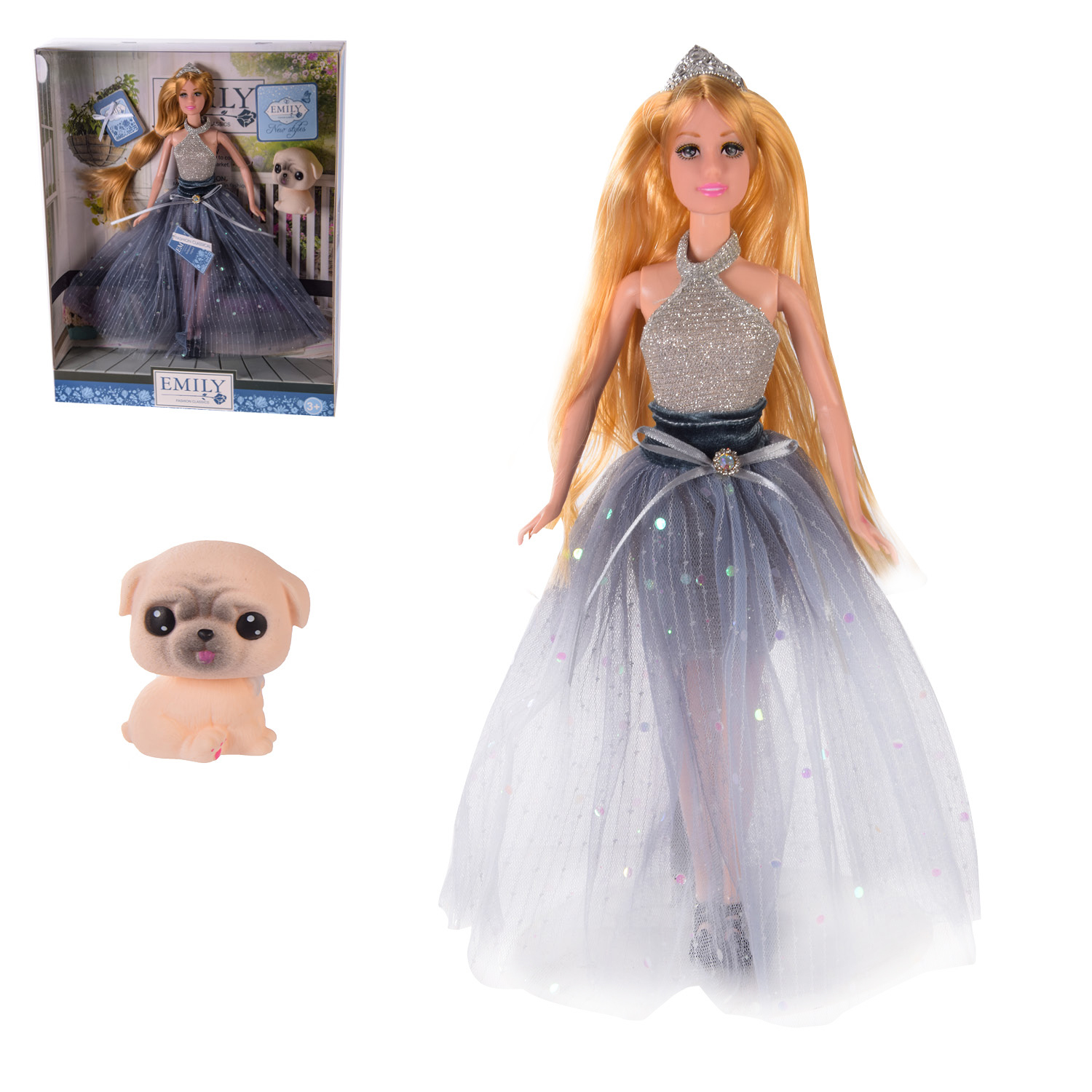 Кукла QJ102B (48шт/2) с аксессуарами, р-р куклы - 29 см, в кор.– 28.5*6.5*36 см(КИ)