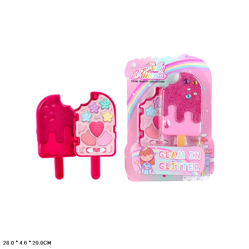 Косметика 2007Q (144шт/2) тени,кисточка,на планш – 20*4*28 см, р-р игрушки – 8.5*2.5*17.