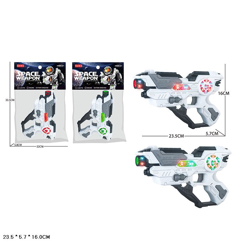 Бластер батар. KT118-89 (72шт/2) 2цвета, в пакете 23,5*5,7*16см(КИ)