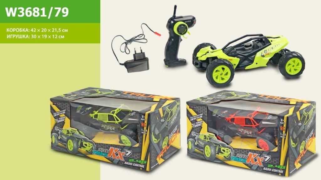 Машина аккум р/у W3681/79 (12шт)  пульт на батар.,в кор 30,8*18,6*12,5см(КИ)