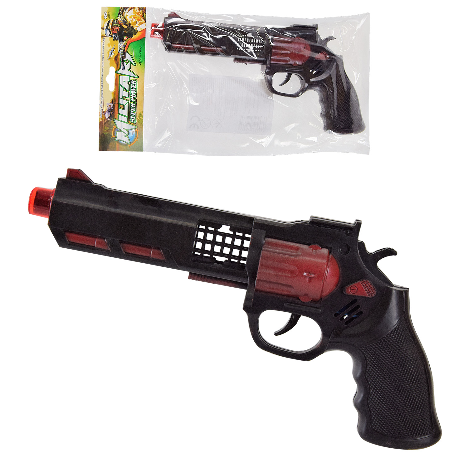 Пістолет-трещітка арт. M18-3 (624шт/2) пакет 23,5*12*4см(КІ)