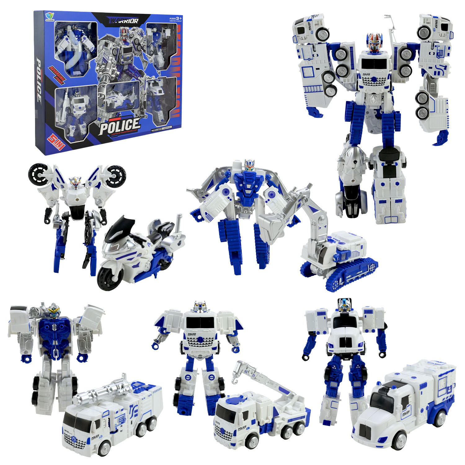 Трансформер арт. 788-96Y (18шт/2) 5 в 1,у короб.50*39*7,5см(КІ)