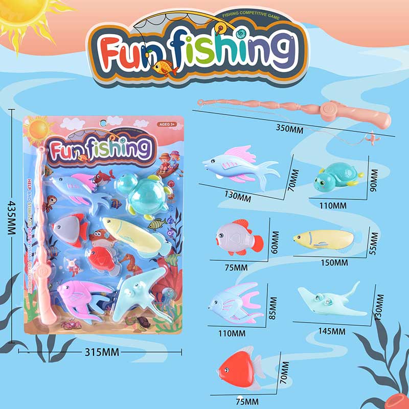 Рибалка арт. 255-133 (96шт/2) 7 рибок, вудка, планшет 43,5*31,5см(КІ)