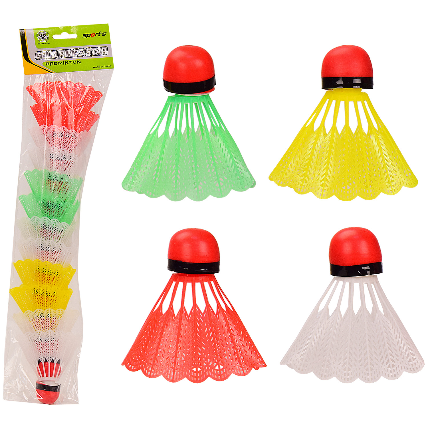 Воланчики BV2124 (125 шт)пластиковые,12 шт,в пакете – 10.5*41 см, р-р воланчика – 8 см(КИ)