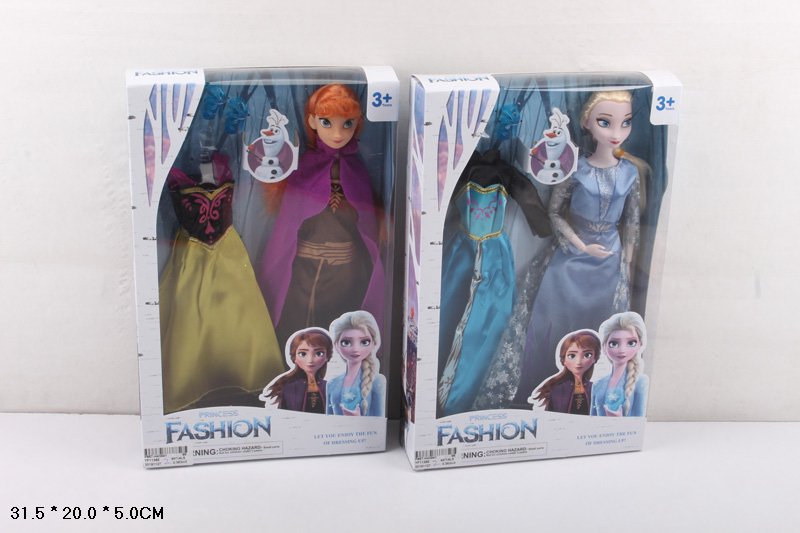 Лялька арт. YF1138E (96шт) 2 види, сукня, взуття в короб. 20*31,5*5 см(КІ)