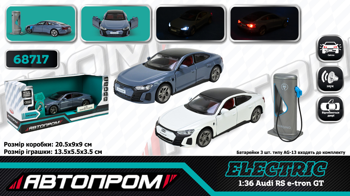 Машина (електро) мет. арт. 68717 (32шт) 2кольори 1:36