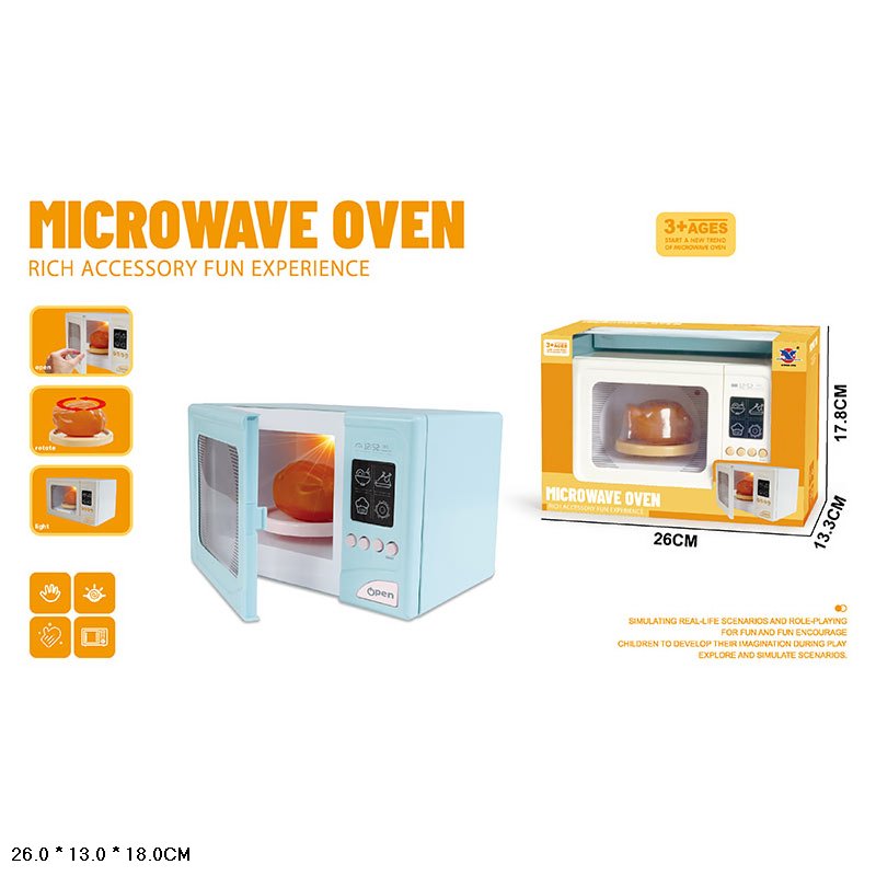 Побутова техніка арт. XS-25002 (36шт/2) мікс кольорів, батар. світло, звук, мікрохвильова піч,(КІ)