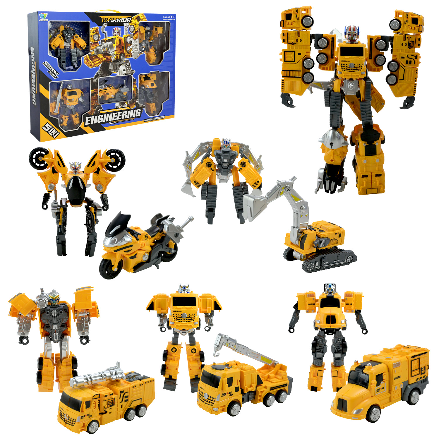 Трансформер арт. 788-94Y (18шт/2) 5 в 1,у короб.50*39*7,5см(КІ)