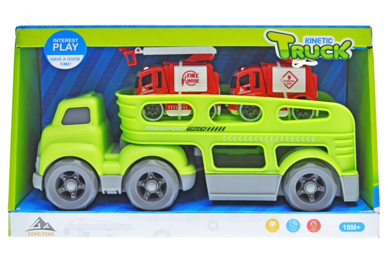 Автовоз інерційний з 2 машинками в коробці 933-153 р.33,5*12*19см.(Мас)