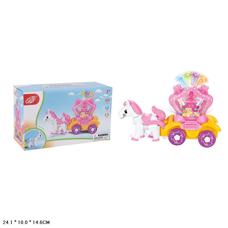 Карета арт. HD9028 (72шт/2) батар. кіно ходить, світло, звук короб. 24*10*16см(КІ)