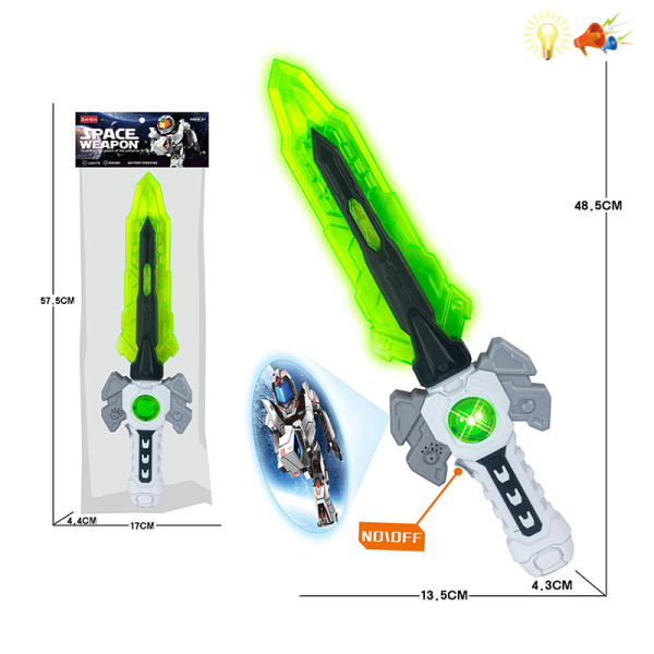 Меч муз. зі світлом KT118-86 (72/2) 17*59*4см