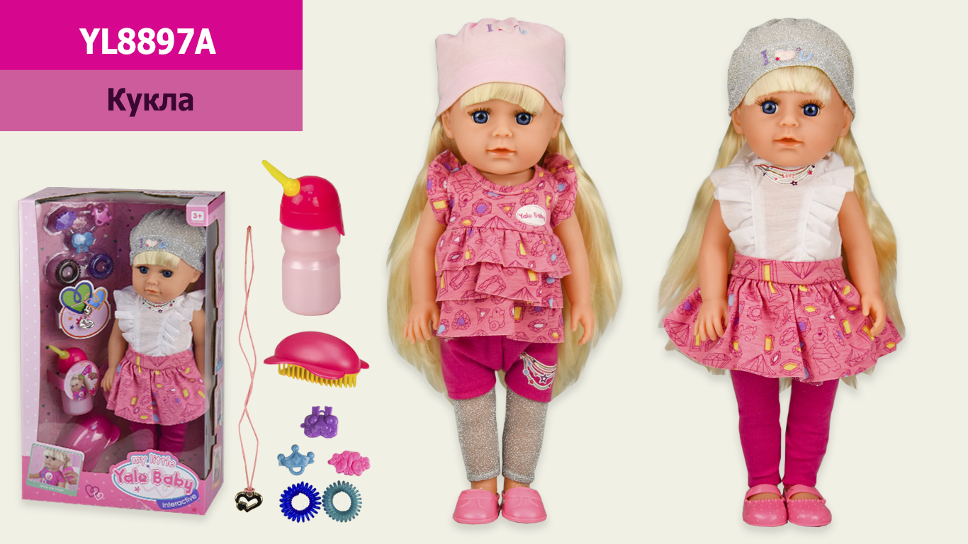 Кукла муз YL8897A (12шт) 2 вида, расческа,аксессуары,в кор.23*11*39см(КИ)