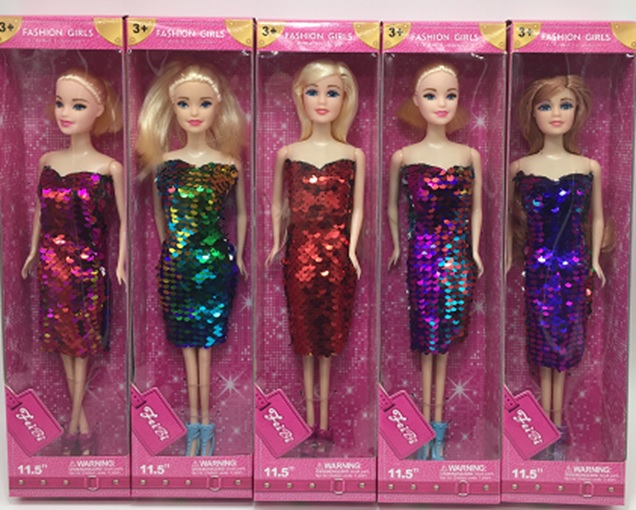 Кукла FB1040 (96шт/2) 5 видов, в коробке 8*4,5*32 см, р-р игрушки – 29 см(КИ)