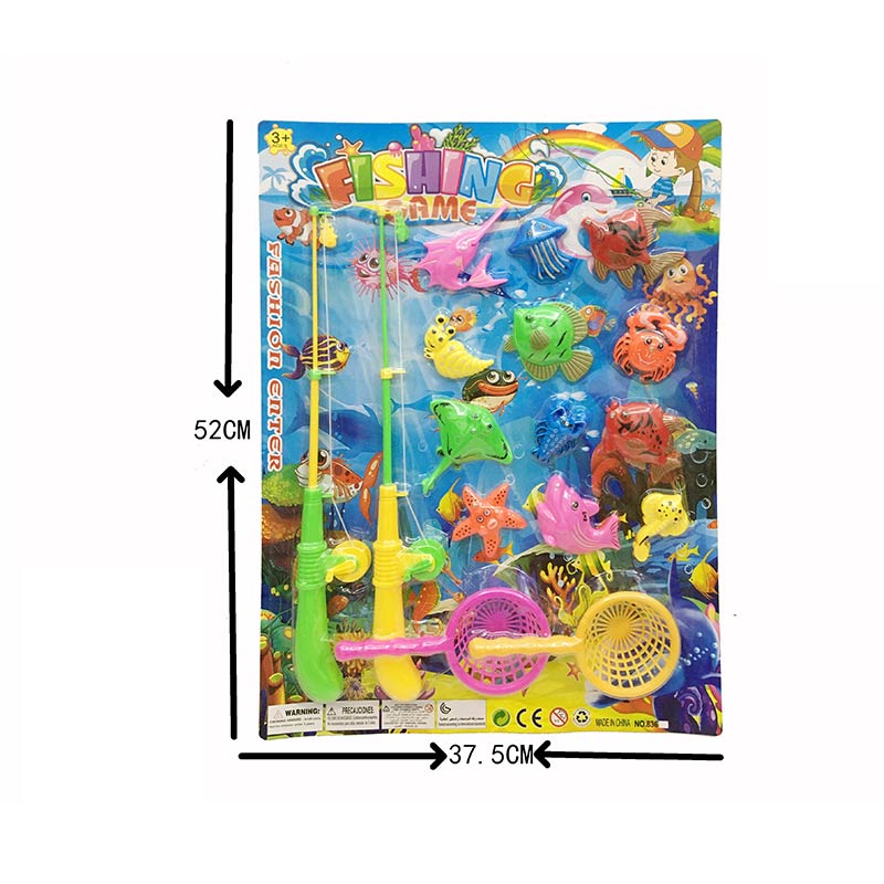 Рыбалка 836 (96шт/2) магнит.2удочки,12 рыбок,2сачка,на планшетке 52*37,5см(КИ)