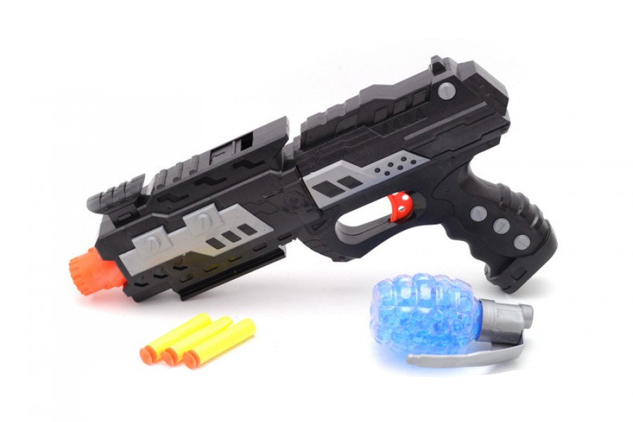 Пiстолет з гелевими i паралоновыми кулями ( кулi в комплектi,кульок) YT8810-1 р.22*6,5*40см(Мас)