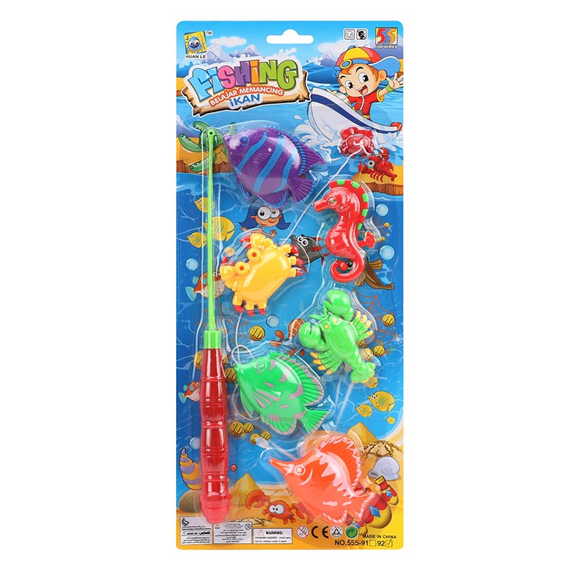 Рыбалка 555-92 (288шт/2) удочка,рыбки,на планшетке 28см(КИ)