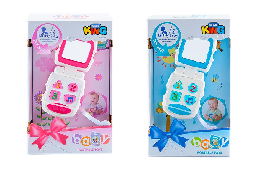 Муз.телефон 32022G/B (72шт/2)2 вида, батар., муз, в коробці 14*23*6,5см(КІ)