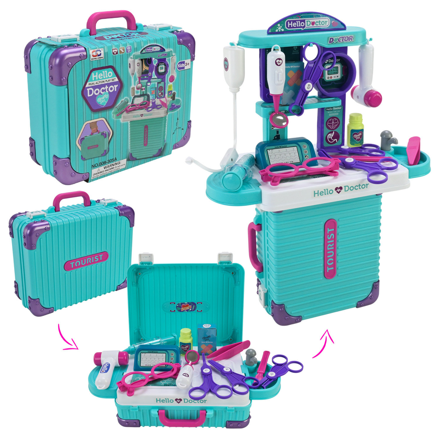 Лікар набір арт. 008-305A (24шт) короб. 24,5*10*20(КІ)