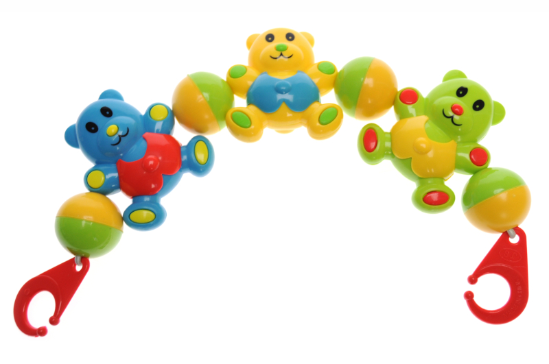 Брязкальце на візочок в кульку 6352B р.35*6*2см (Мас)