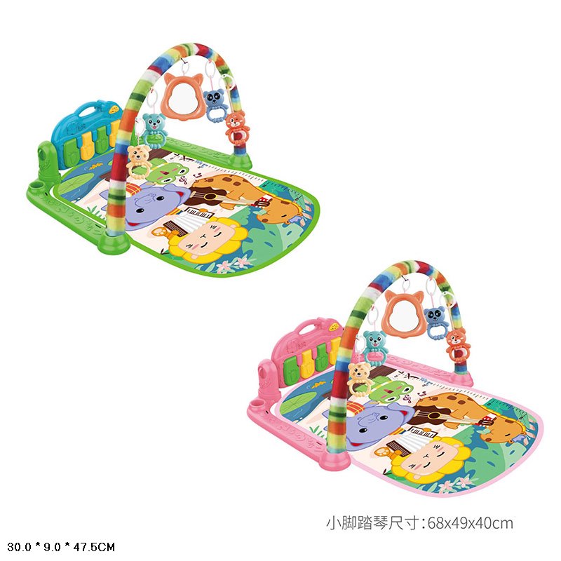 Килимок для малюків арт.668-141(24шт)2види мікс,з брязкальцями,органчиком з великими клавішами,(КІ)