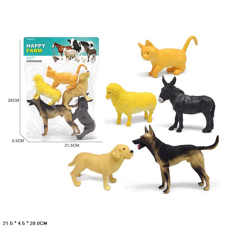 Тварини арт. NC-205 (120шт/2) свійськи,  по 5 шт у пакет. 21,5*4,5*28см(КІ)