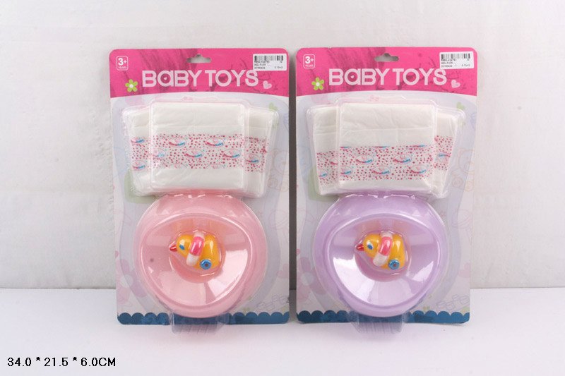 Аксесуари для пупса WZJ-PJ05 (32шт / 2) 2 види, горщик, підгузник, на планш.34 * 21,5 * 6 см (КІ)