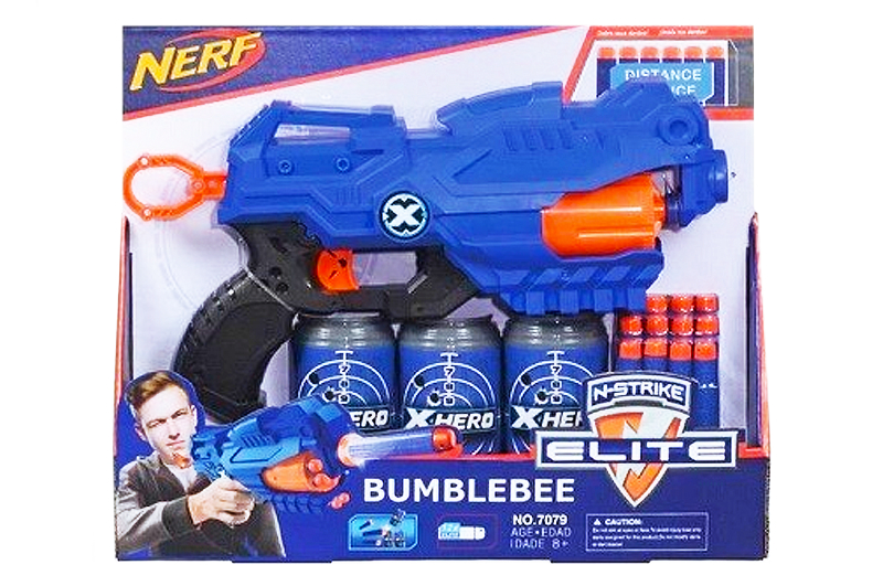 Бластер  на поролонових патронах в коробці 7079 р.33*27,5*6см(Мас)	