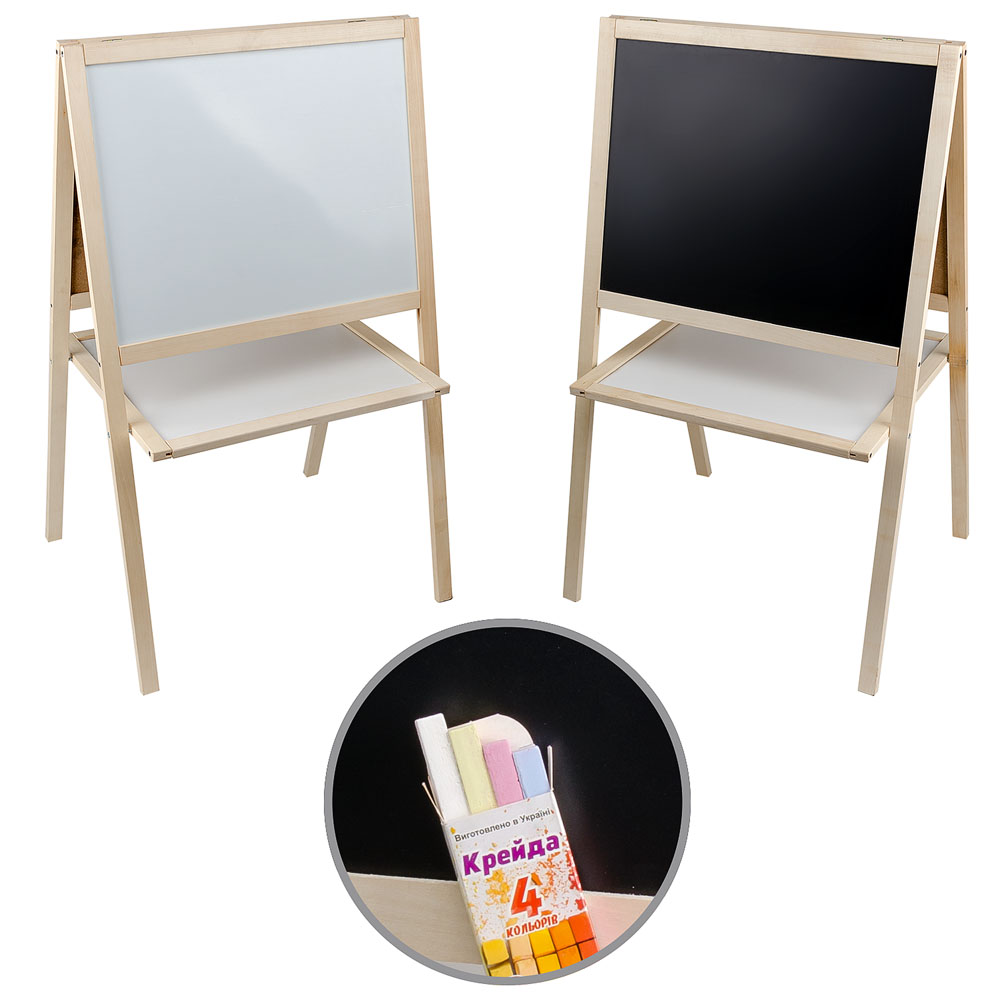 Мольберт дерев'яний двосторонній