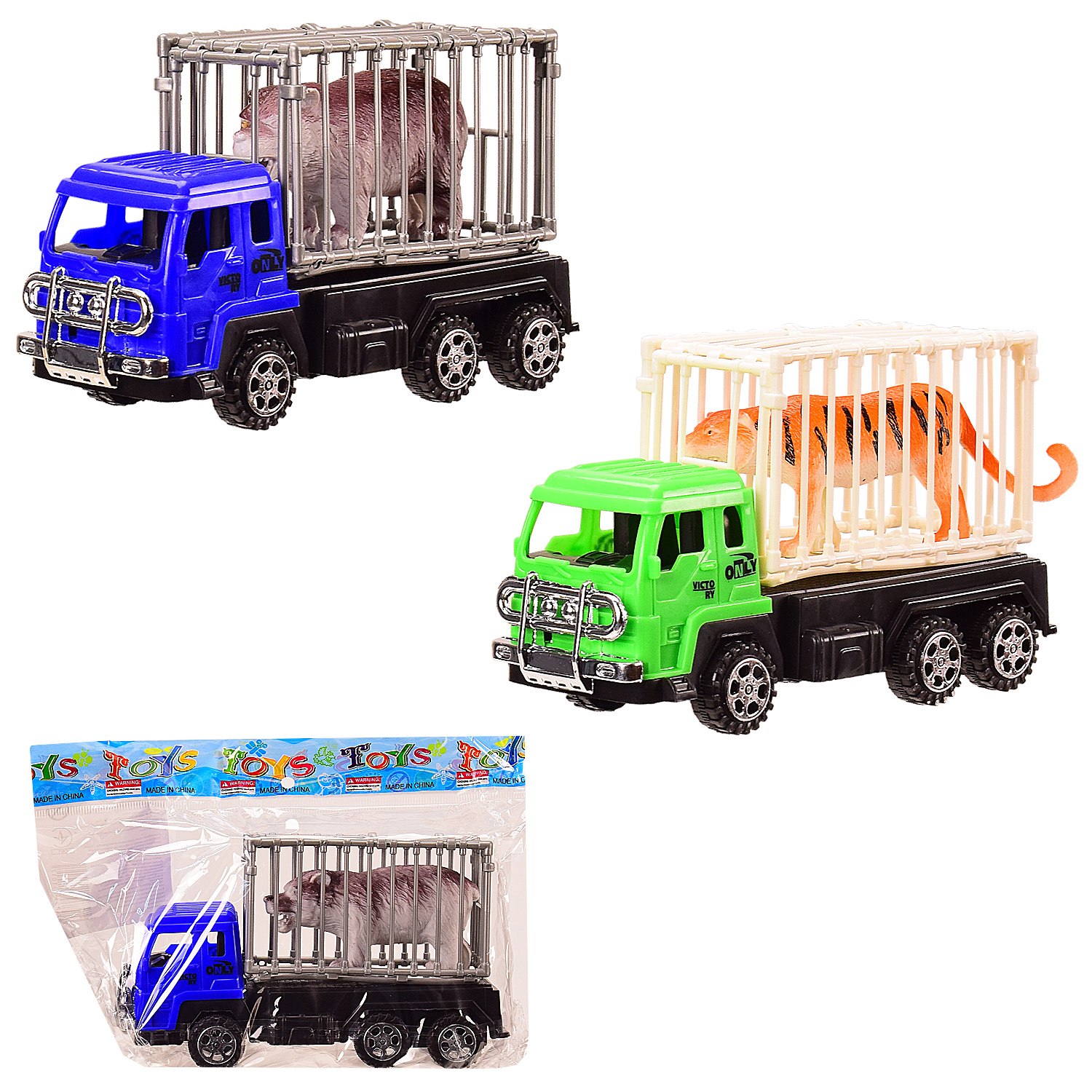 Трейлер инерц. 368-6D/7D (192шт/2) 2 вида, в пакете – 25*16 см, р-р игрушки – 17.5*6.5*10 см(КИ)