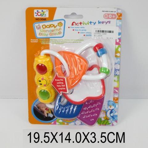 Брязкальце-прорізувач арт. 306E (96шт/4) батар., планшет. 19.5 * 14 * 3.5см(КІ)