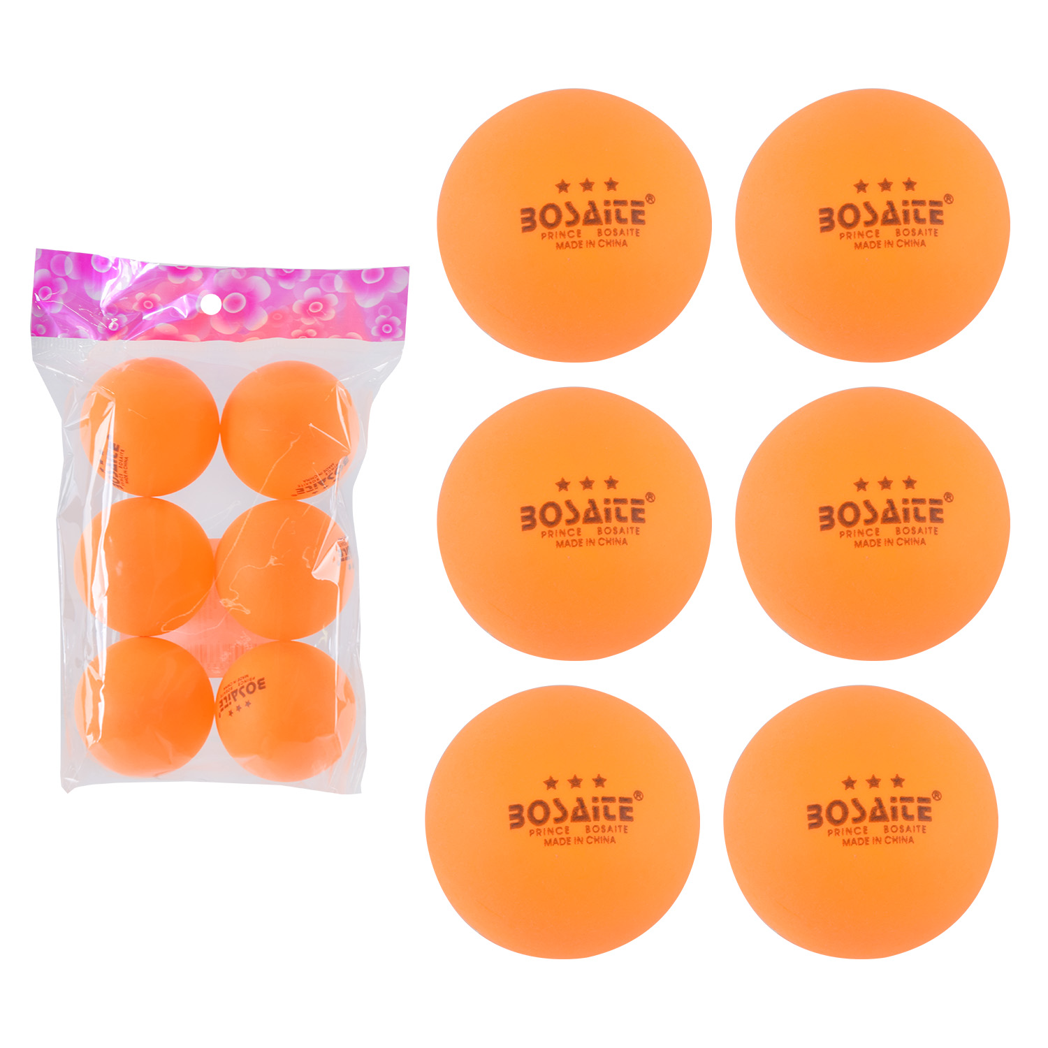 Тенісні м'ячики арт. E33346 (300 шт) 6 шт у пакеті(КІ)