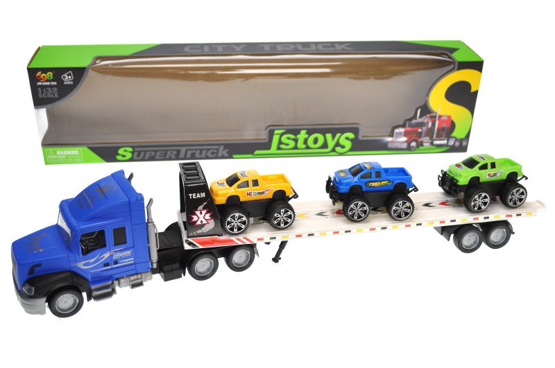 Автовоз інерційний з машинками в коробці JS898-26B р.62*9*14,5см (Мас)