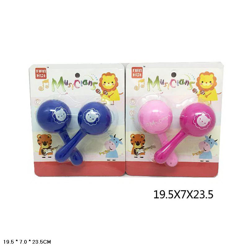 Маракаси арт.8808 (120шт/2) 2 кольори мікс, планшет 19,5*7*23,5см(КІ)