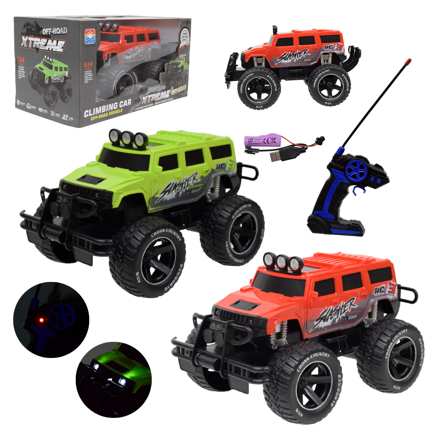 Машина р/к арт. CD8105A (24шт/2)  акум., 2 кольора, короб. 33*17,5*17см(КІ)