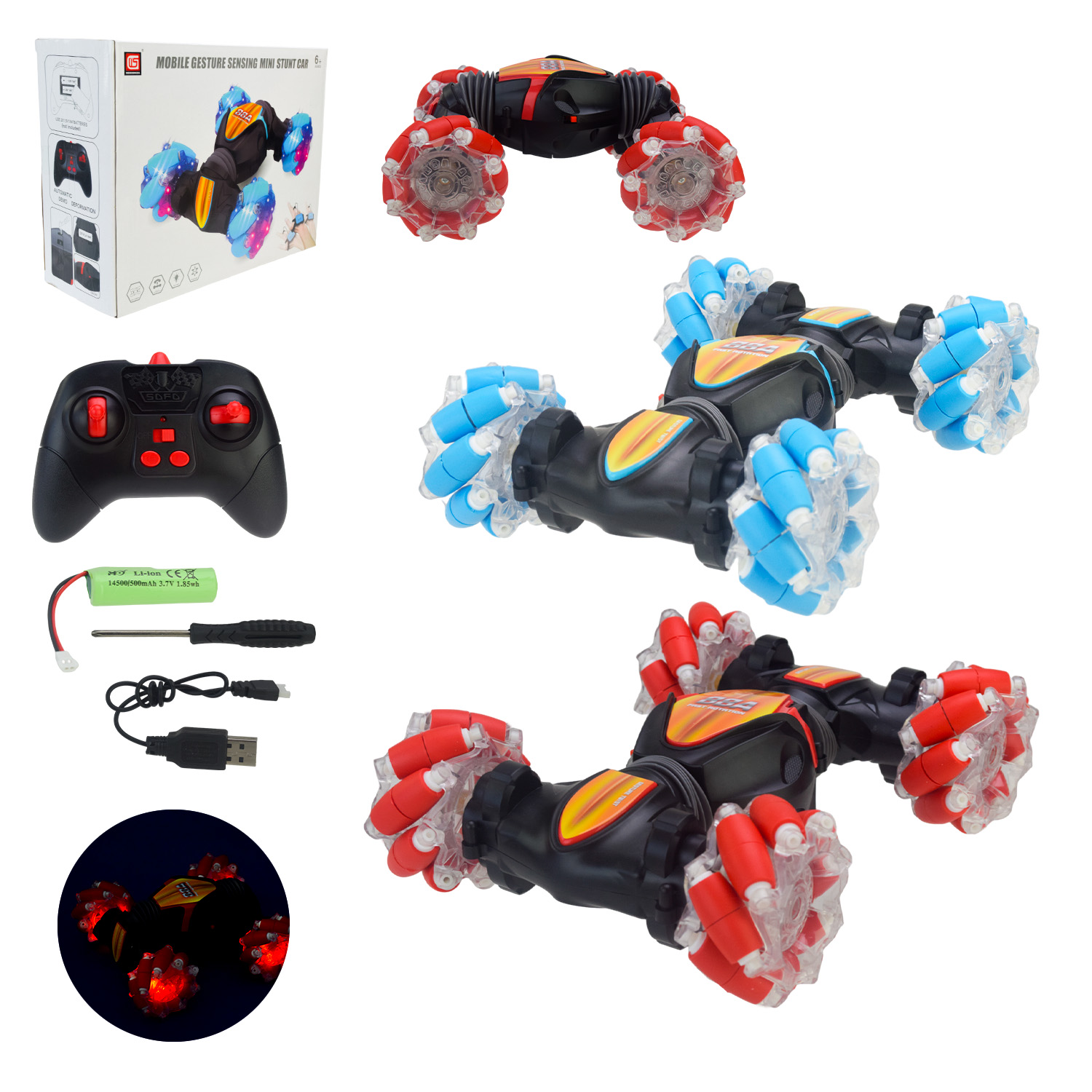 Перевертиш  р/к арт. CV8818-88AB (36шт) 2кольора,пульт  короб. 26,5*9,5*20,5см(КІ)