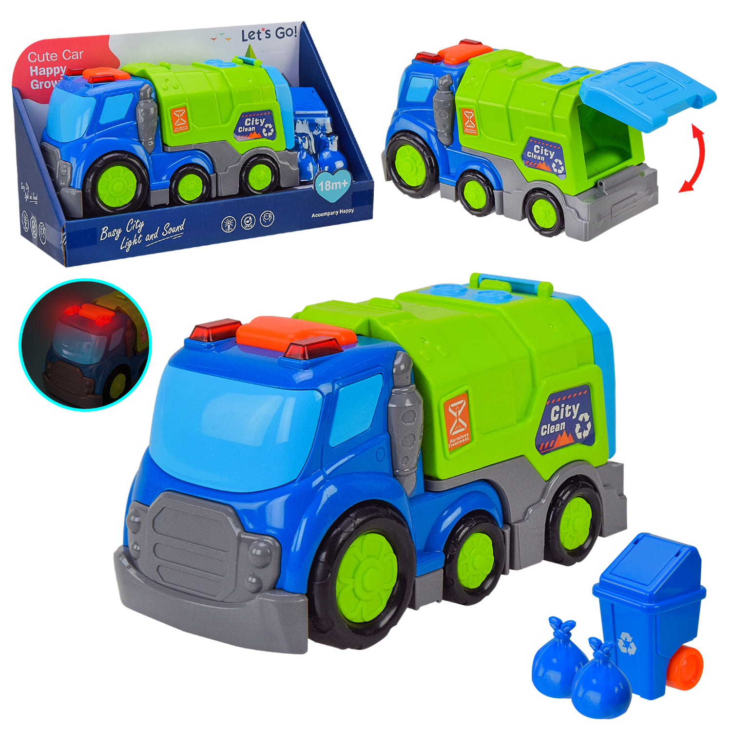 Машина арт. 7202 (36шт) батар.,світ.,звук,короб 30,5*18*12,5см(КІ)