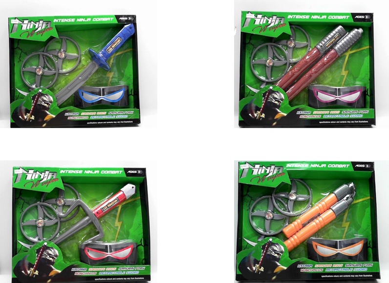 Набор оружия 6639/6640/6641/6642 (60шт/2)4вида, в кор.30*35*4см(КИ)