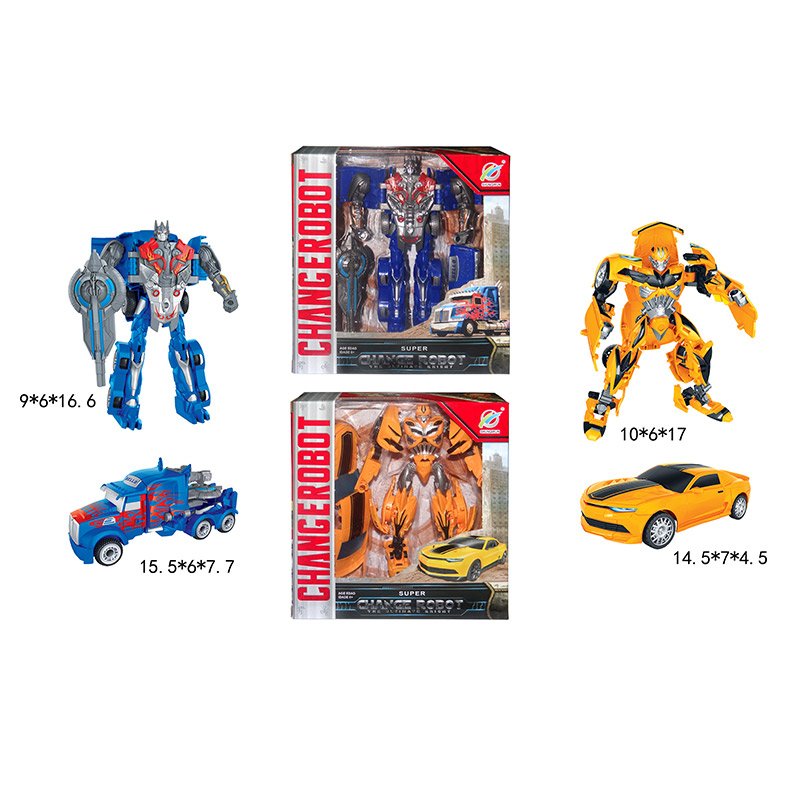 Трансформер 668-36 (96шт/2) 2 вида, р-р машинки 15,5*7*6 см, р-р робота 9*17*6 см, в кор(КИ)