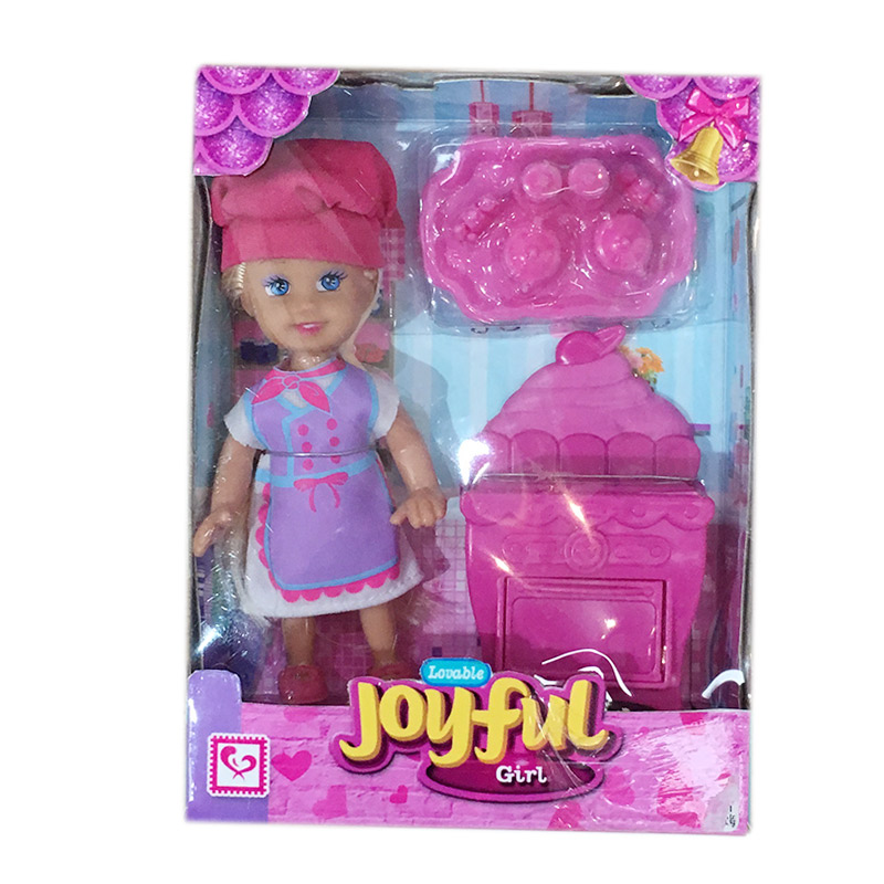 Лялька маленька K899-85 (72шт / 2) кухар, набір пусдкі, жуховой шафа, в кор. (КІ)