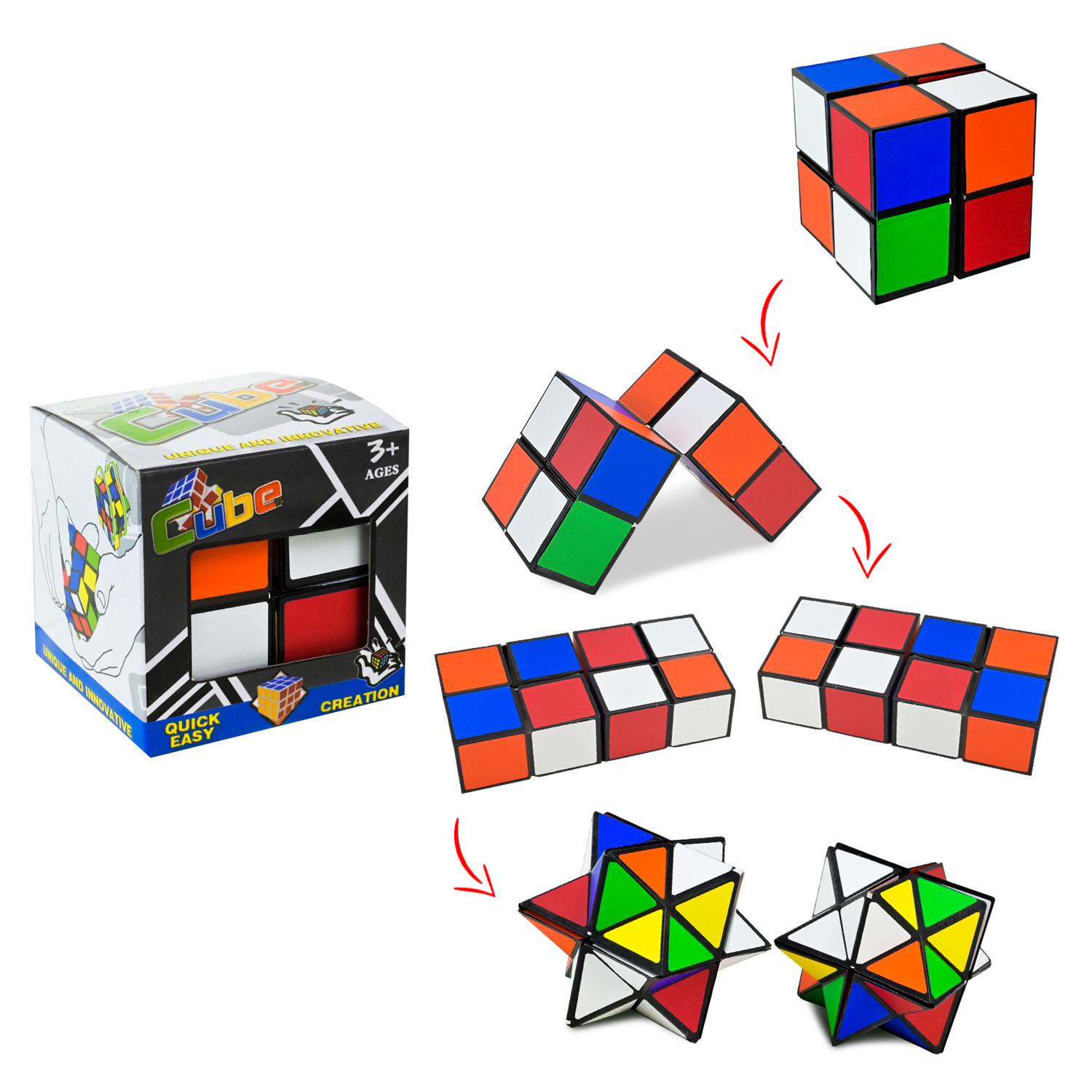 Магічний Кубик арт. 2024-38 (288шт) короб. 5,8*5,8*5,8 см.(КІ)